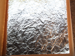 Silver Leaf 95mm x 95mm Book of 25 Leaves